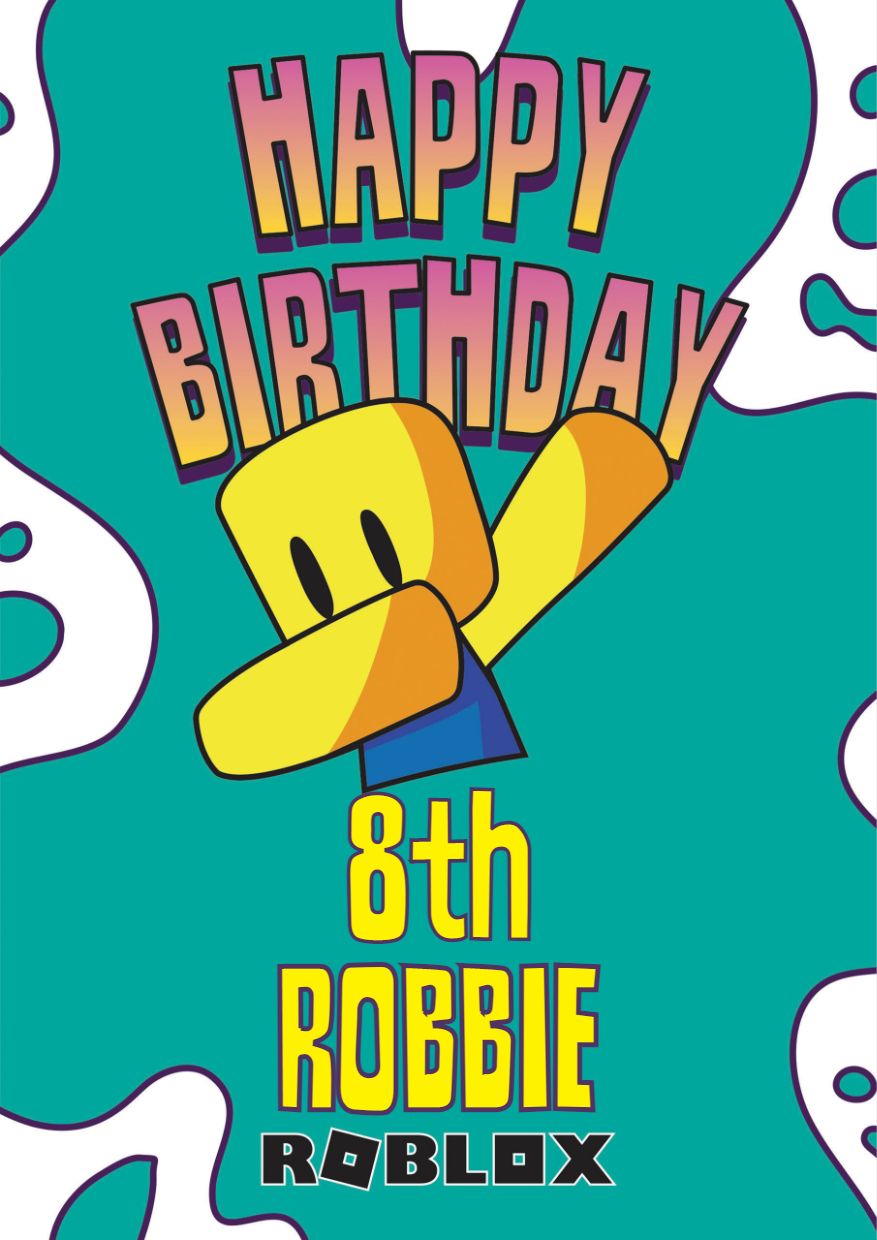 Roblox Boy Edible Cake Topper – Edible Cake Toppers